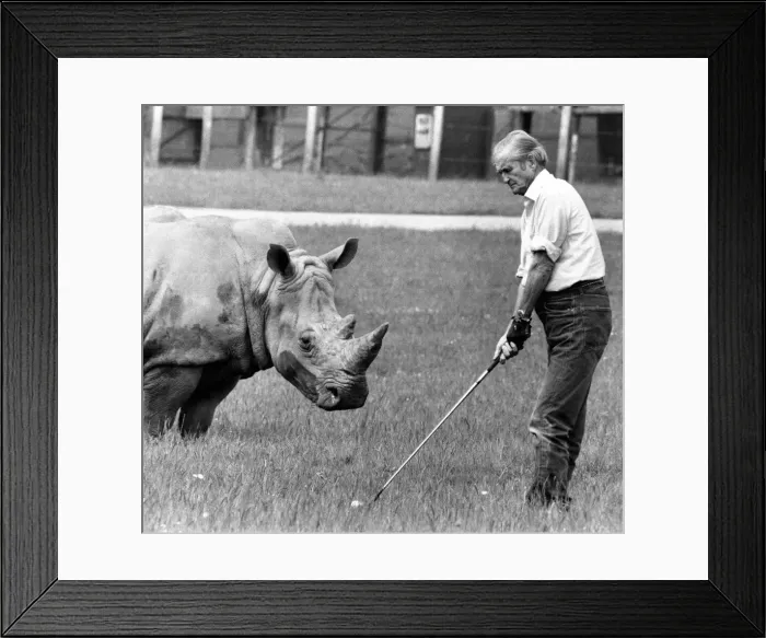 Framed Print : The fairway is a bit overgrown. But golf enthusiast Lord Bath