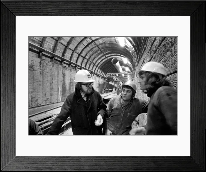 Framed Print : The Channel Tunnel Axed. David Burrow. (Project Executive). January 1975 75-00387-002