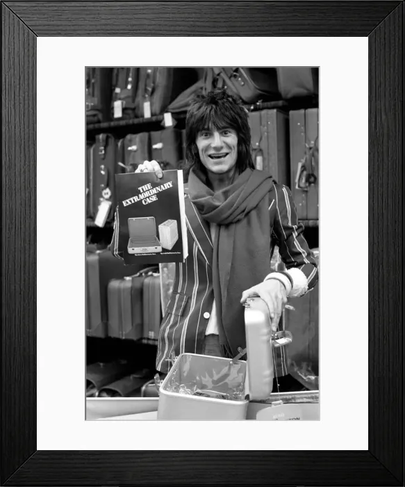 Framed Print : The Faces tour of the USA and Canada, February and March 1975 Framed Print : The Faces tour of the USA and Canada, February and March 1975