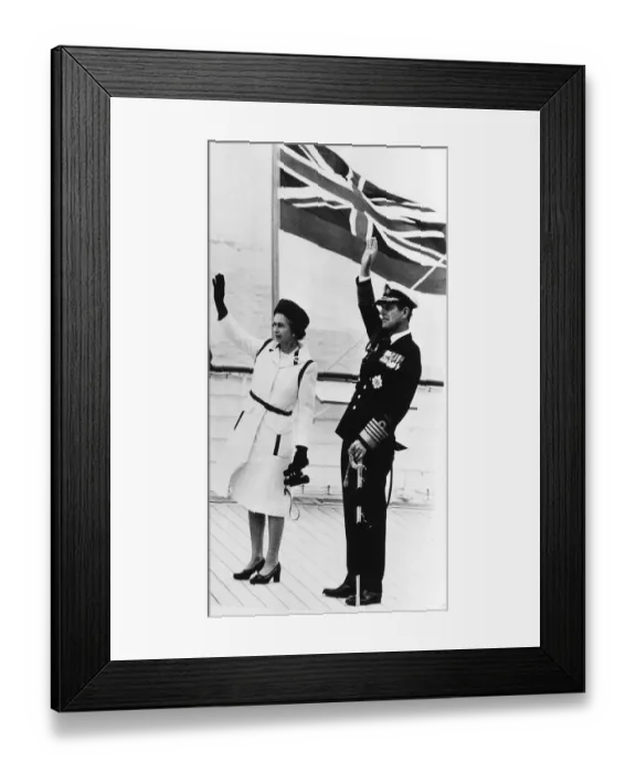 Framed Print : Queen Elizabeth II and her husband Prince Philip, Duke Of Edinburgh Framed Print : Queen Elizabeth II and her husband Prince Philip, Duke Of Edinburgh
