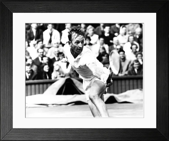 Framed Print : Rod Laver at Wimbledon June 1968 Framed Print : Rod Laver at Wimbledon June 1968