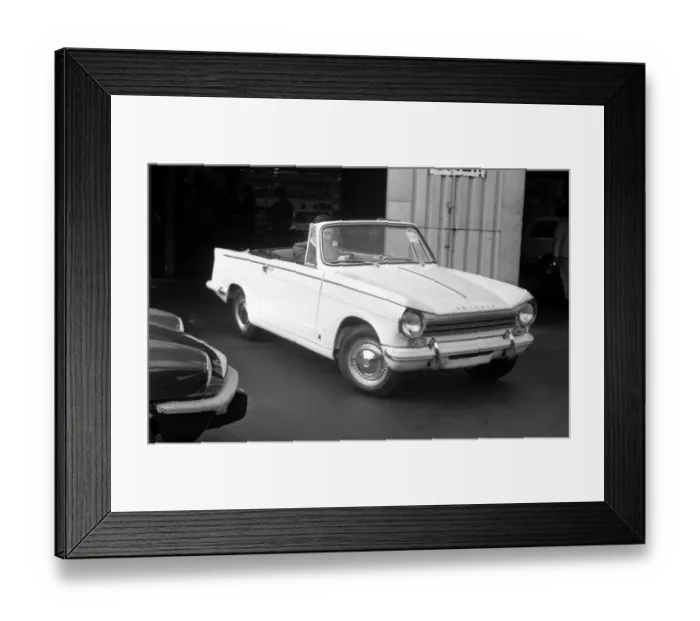 Framed Print : The last Triumph Herald - a 13  /  60 convertible, came off the No