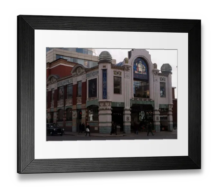Framed Print : Exterior view of Bibendum restaurant in Knightsbridge, London. 16th January 1998
