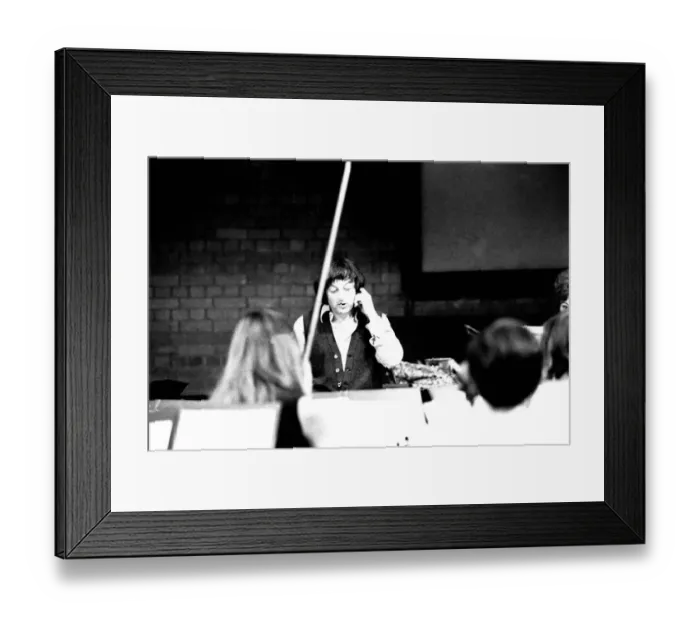 Framed Print : Andre Previn during rehearsals with the Northern Sinfonia for the City Hall Concert Framed Print : Andre Previn during rehearsals with the Northern Sinfonia for the City Hall Concert