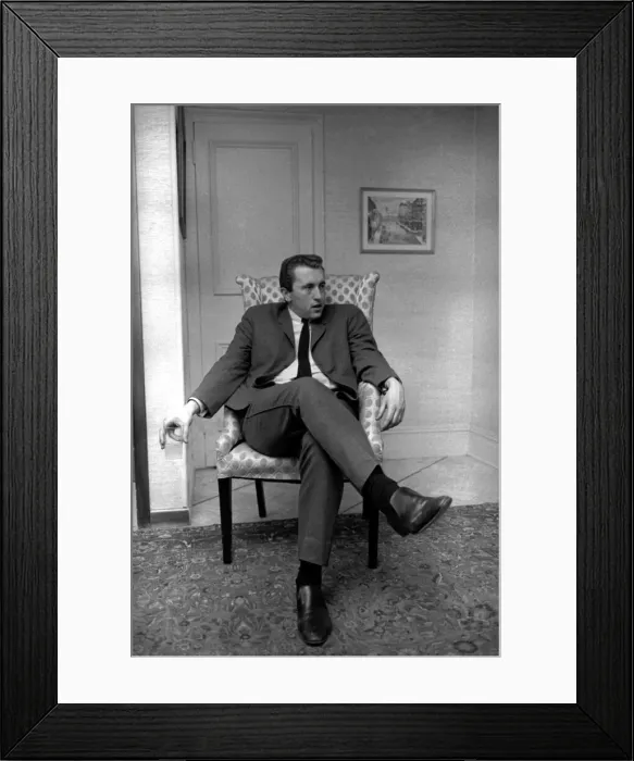 Framed Print : Political journalist David Frost in New York for his appearance on the American version
