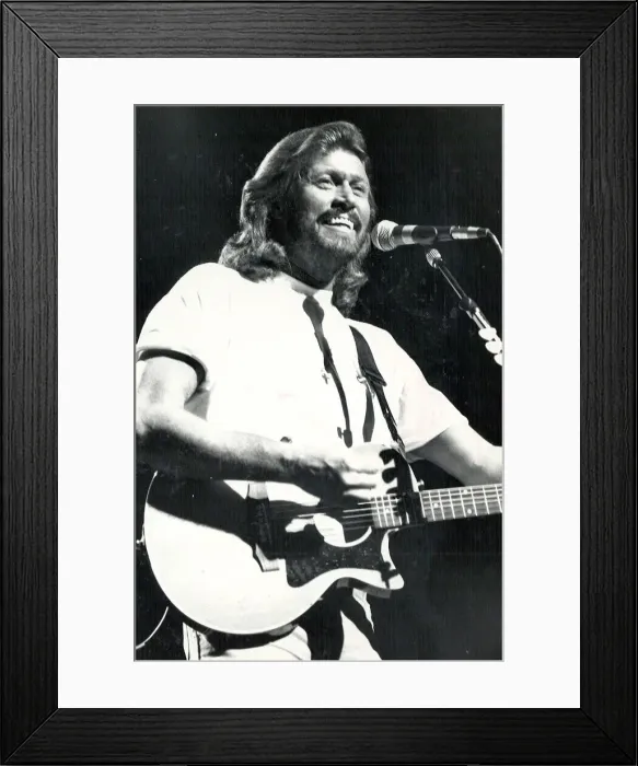 Framed Print : Barry Gibb of the Bee Gees, in concert at the Birmingham NEC. 22 / 6 / 1989 Framed Print : Barry Gibb of the Bee Gees, in concert at the Birmingham NEC. 22 / 6 / 1989
