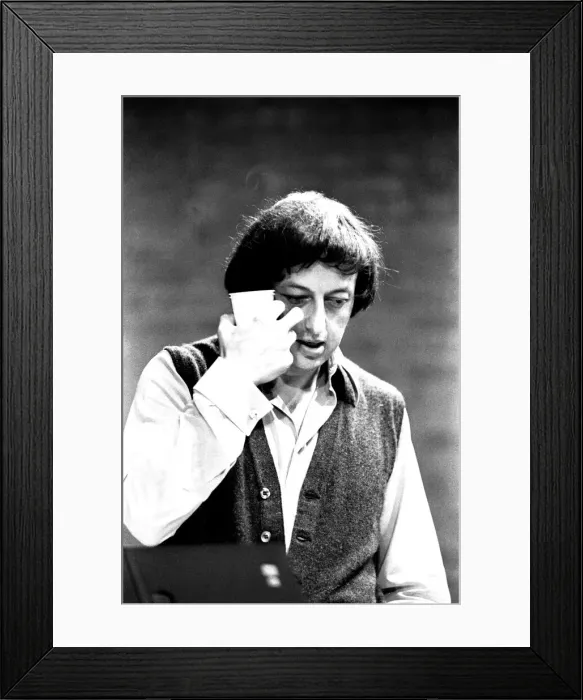 Framed Print : Andre Previn during rehearsals with the Northern Sinfonia for the City Hall Concert Framed Print : Andre Previn during rehearsals with the Northern Sinfonia for the City Hall Concert