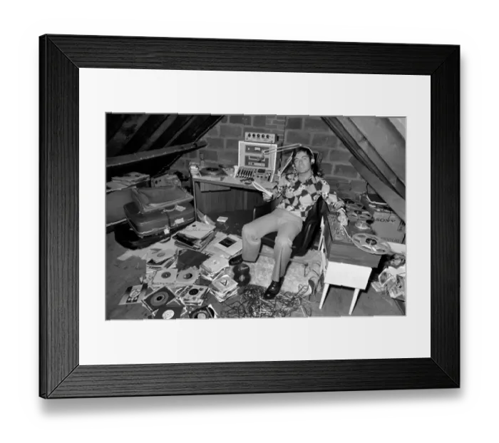 Framed Print : Disc Jockey: Tony Blackburn seen here at home with family. S74-5269-003 Framed Print : Disc Jockey: Tony Blackburn seen here at home with family. S74-5269-003