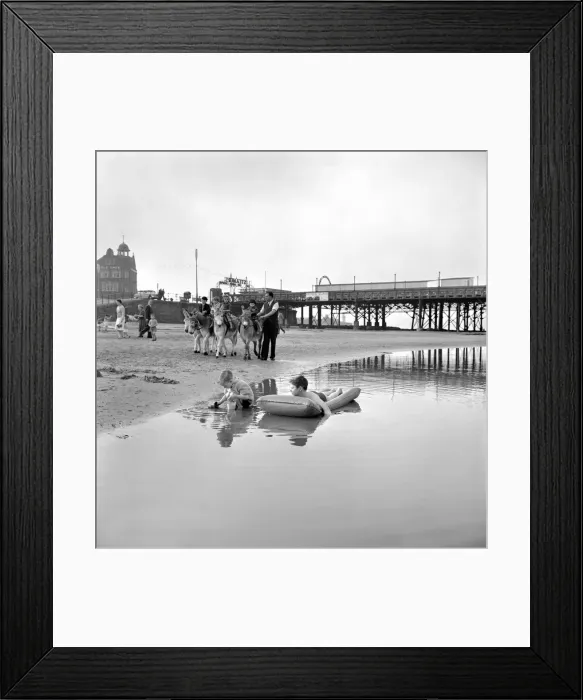 Framed Print : Fun on the beach at New Brighton, Cheshire, for three-year-old David Pearson Framed Print : Fun on the beach at New Brighton, Cheshire, for three-year-old David Pearson