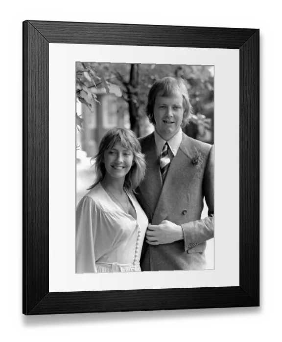 Framed Print : Wedding: Composer Tim Rice to Jane McIntosh. August 1974 S74-4959-001 Framed Print : Wedding: Composer Tim Rice to Jane McIntosh. August 1974 S74-4959-001