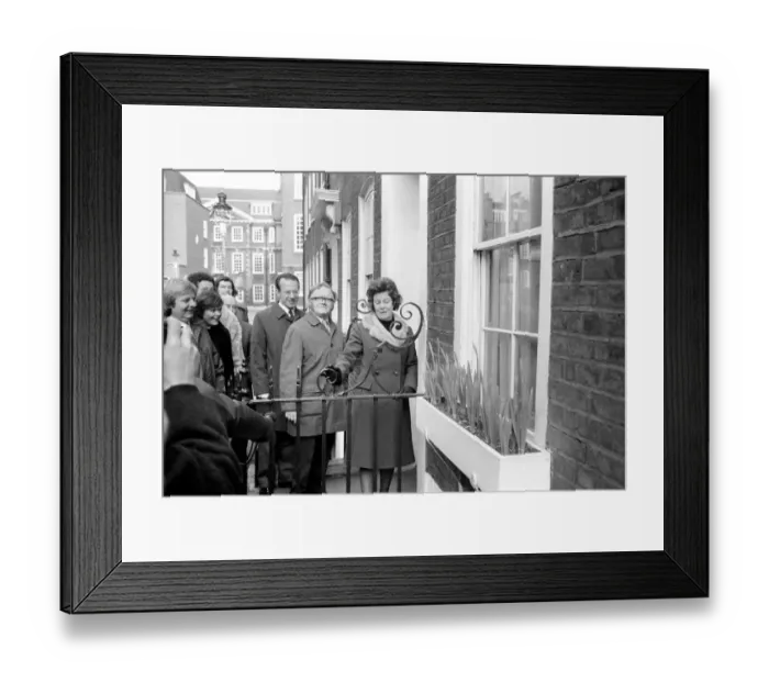 Framed Print : Mr Harold Wilson: Labour party leader seen here on General Election day 1974