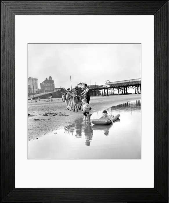 Framed Print : Fun on the beach at New Brighton, Cheshire, for three-year-old David Pearson Framed Print : Fun on the beach at New Brighton, Cheshire, for three-year-old David Pearson