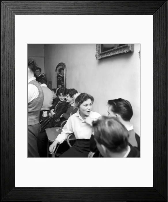 Framed Print : The London Jive Club in Baker Street is probably the only club which has a dancing school