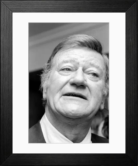 Framed Print : Actor John Wayne. January 1974, S74-0339-002 Framed Print : Actor John Wayne. January 1974, S74-0339-002