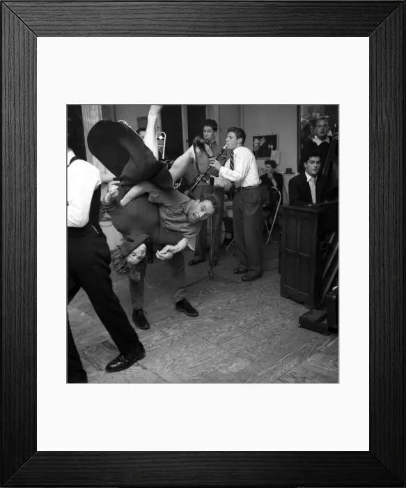 Framed Print : The London Jive Club in Baker Street is probably the only club which has a dancing school Framed Print : The London Jive Club in Baker Street is probably the only club which has a dancing school