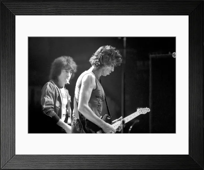 Framed Print : Rolling Stones in Concert: Bill Wyman & Keith Richards back on the road for the first Framed Print : Rolling Stones in Concert: Bill Wyman & Keith Richards back on the road for the first