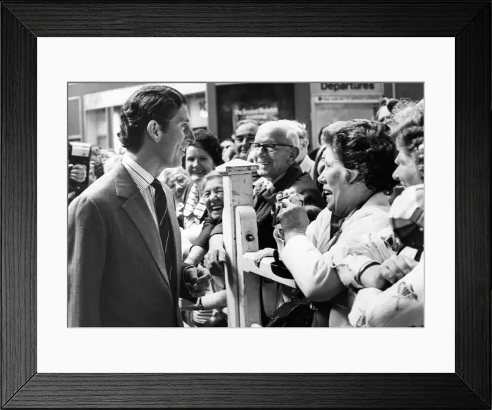 Framed Print : Prince Charles, The Prince of Wales during his visit to the North East 31 May 1978