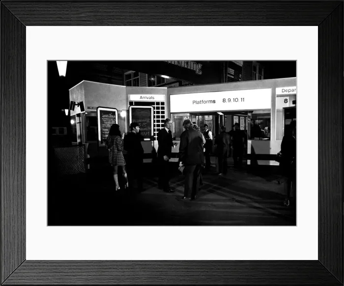 Framed Print : Film legend Michael Caine in Newcastle Central Station during the filming of Get Carter Framed Print : Film legend Michael Caine in Newcastle Central Station during the filming of Get Carter