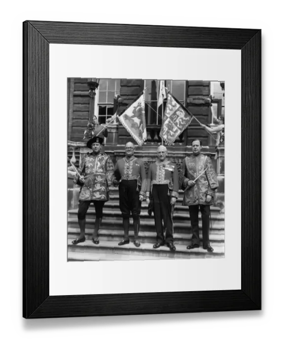 Framed Print : Prince Charles - Prince of Wales - Investiture of the Prince of Wales - Four of