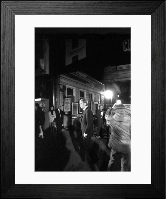 Framed Print : Film legend Michael Caine in Newcastle Central Station during the filming of Get Carter Framed Print : Film legend Michael Caine in Newcastle Central Station during the filming of Get Carter