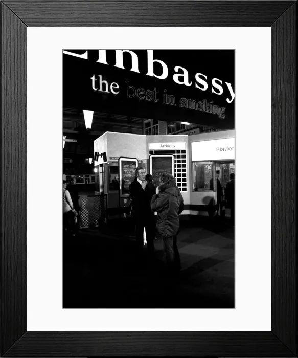 Framed Print : Film legend Michael Caine in Newcastle Central Station during the filming of Get Carter Framed Print : Film legend Michael Caine in Newcastle Central Station during the filming of Get Carter