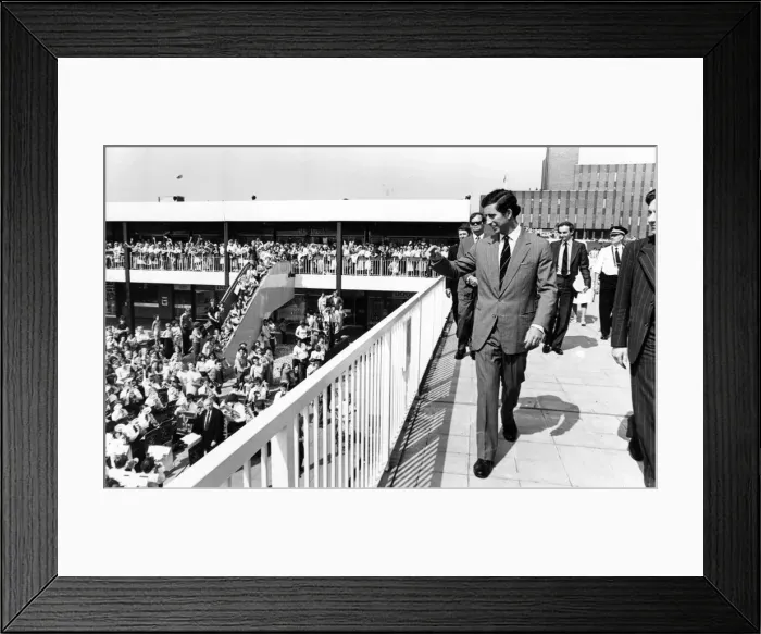 Framed Print : Prince Charles, The Prince of Wales during his visit to the North East 31 May 1978 Framed Print : Prince Charles, The Prince of Wales during his visit to the North East 31 May 1978