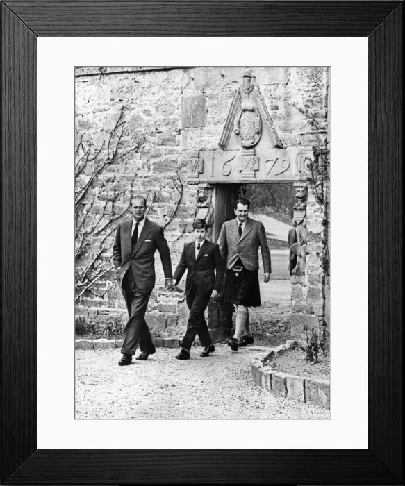 Framed Print : Prince Charles - The Prince of Wales at Gordonstoun School