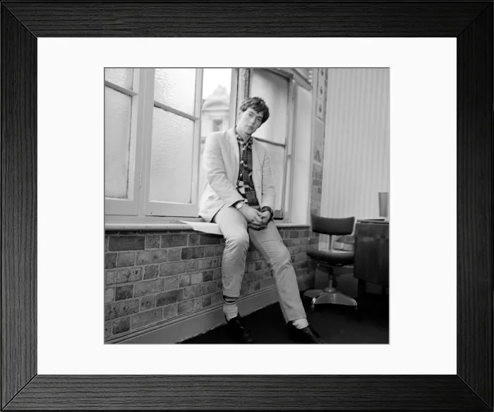 Framed Print : Singr Ian Whitcombe pictured at home. 11th March 1965