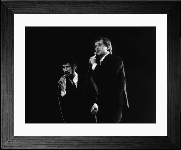 Framed Print : Record Star Show. David and Jonathan on stage. 17th April 1967 Framed Print : Record Star Show. David and Jonathan on stage. 17th April 1967