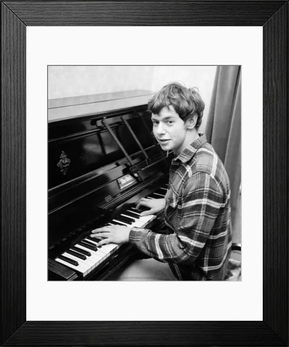Framed Print : Singr Ian Whitcombe pictured at home on his piano. 11th March 1965 Framed Print : Singr Ian Whitcombe pictured at home on his piano. 11th March 1965