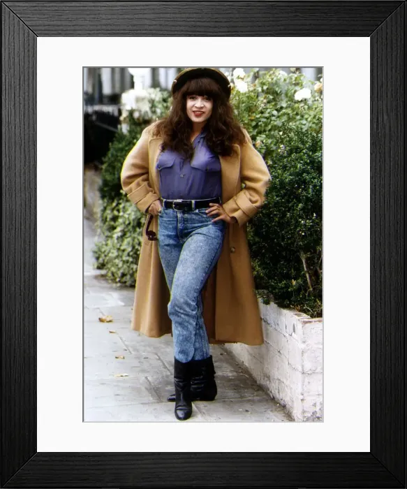 Framed Print : Ronnie Spector October 1991. lead singer of the pop group the Ronettes Framed Print : Ronnie Spector October 1991. lead singer of the pop group the Ronettes