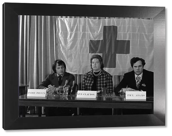 Red Cross Appeal April 1975 Andre Previn launches the British Red Cross Appeal for