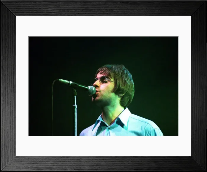 Framed Print : Brit pop band Oasis perform in concert at the Whitley Bay Ice Rink 19 / 01 / 96 Framed Print : Brit pop band Oasis perform in concert at the Whitley Bay Ice Rink 19 / 01 / 96