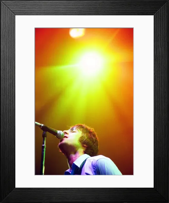 Framed Print : Brit pop band Oasis perform in concert at the Whitley Bay Ice Rink 19 / 01 / 96 Framed Print : Brit pop band Oasis perform in concert at the Whitley Bay Ice Rink 19 / 01 / 96