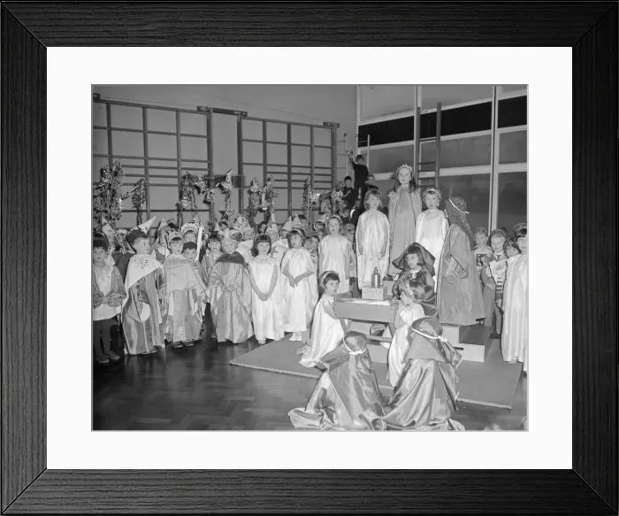 Framed Print : The magic of Christmas through the eyes of a child was delightfully portrayed yesterday