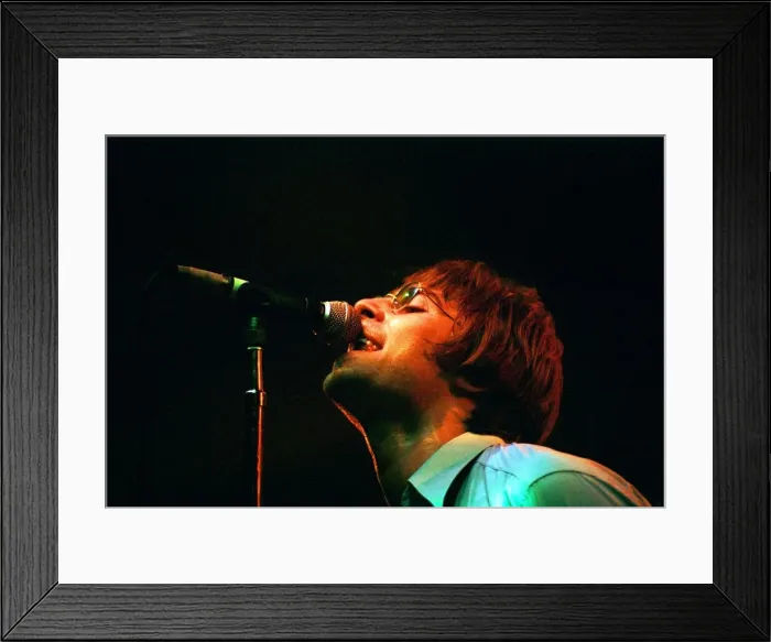 Framed Print : Brit pop band Oasis perform in concert at the Whitley Bay Ice Rink 19 / 01 / 96 Framed Print : Brit pop band Oasis perform in concert at the Whitley Bay Ice Rink 19 / 01 / 96