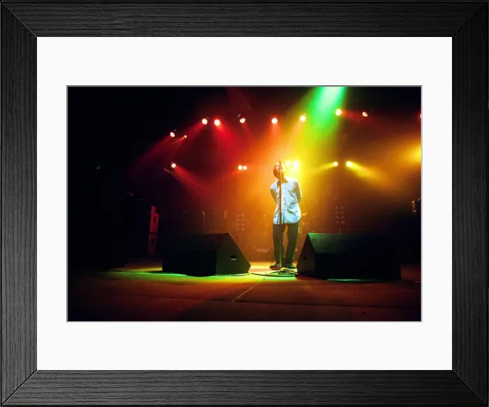 Framed Print : Brit pop band Oasis perform in concert at the Whitley Bay Ice Rink 19 / 01 / 96 Framed Print : Brit pop band Oasis perform in concert at the Whitley Bay Ice Rink 19 / 01 / 96