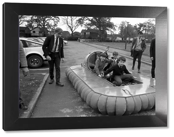 This hovercraft was built at Kenilworth Schools Abbey Hall by pupils and staff