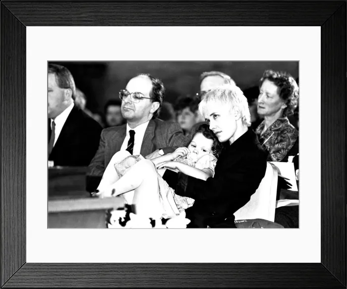 Framed Print : Bob Geldof at Newcastle Civic Centre, on March 3rd, 1987