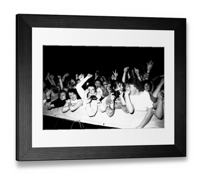 Framed Print : Lib - Boy Band New Kids on the Block perform at Whitley Bay Ice Rink 27 April 1990