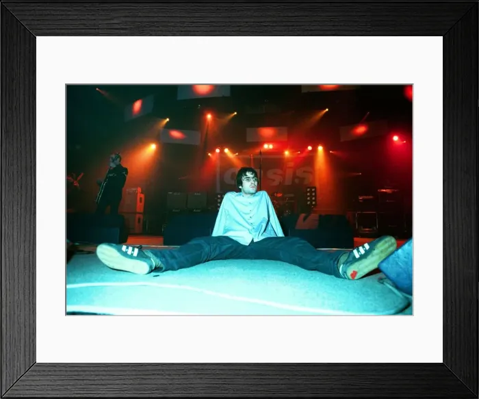 Framed Print : Brit pop band Oasis perform in concert at the Whitley Bay Ice Rink 19 / 01 / 96 Framed Print : Brit pop band Oasis perform in concert at the Whitley Bay Ice Rink 19 / 01 / 96