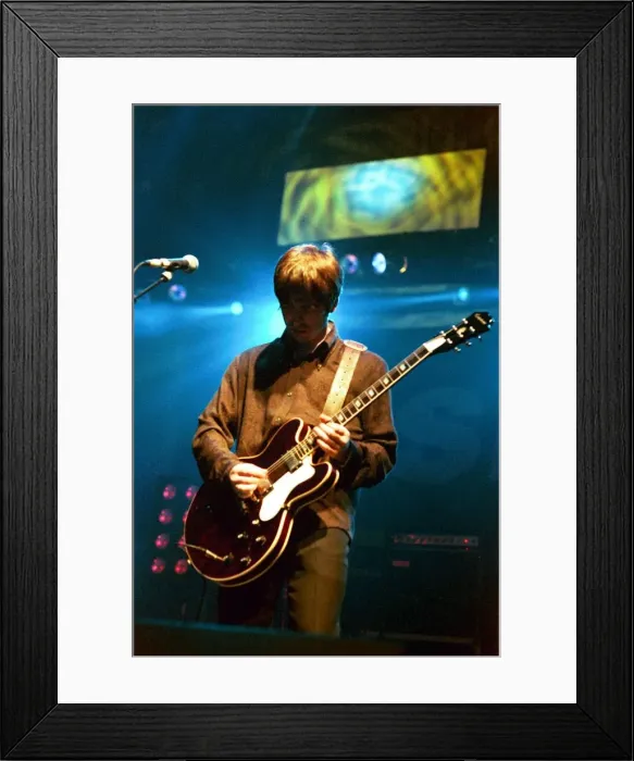 Framed Print : Brit pop band Oasis perform in concert at the Whitley Bay Ice Rink 19 / 01 / 96 Framed Print : Brit pop band Oasis perform in concert at the Whitley Bay Ice Rink 19 / 01 / 96