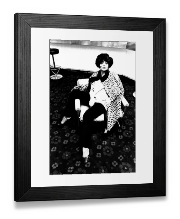 Framed Print : Actress and singer Eartha Kitt at the Swallow Hotel, Newcastle where she gave an Framed Print : Actress and singer Eartha Kitt at the Swallow Hotel, Newcastle where she gave an
