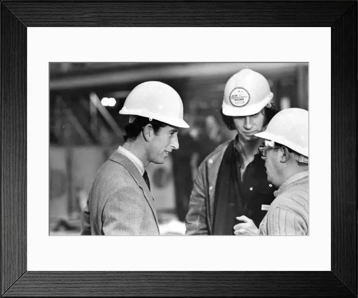 Framed Print : Prince Charles, The Prince of Wales during his visit to the North East 27 November 1979