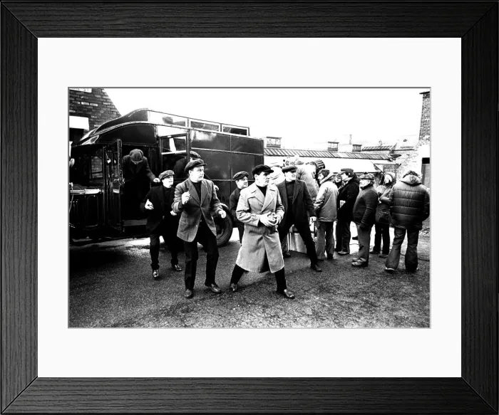 Framed Print : Filming of the television programme When the Boat comes in Framed Print : Filming of the television programme When the Boat comes in