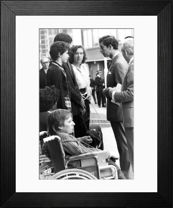 Framed Print : Prince Charles, The Prince of Wales during his visit to the North East 1 July 1981 - Framed Print : Prince Charles, The Prince of Wales during his visit to the North East 1 July 1981 -