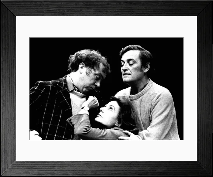 Framed Print : January 5, 1972: As a cast Freddie Jones, left, Yvonne Mitchell Framed Print : January 5, 1972: As a cast Freddie Jones, left, Yvonne Mitchell