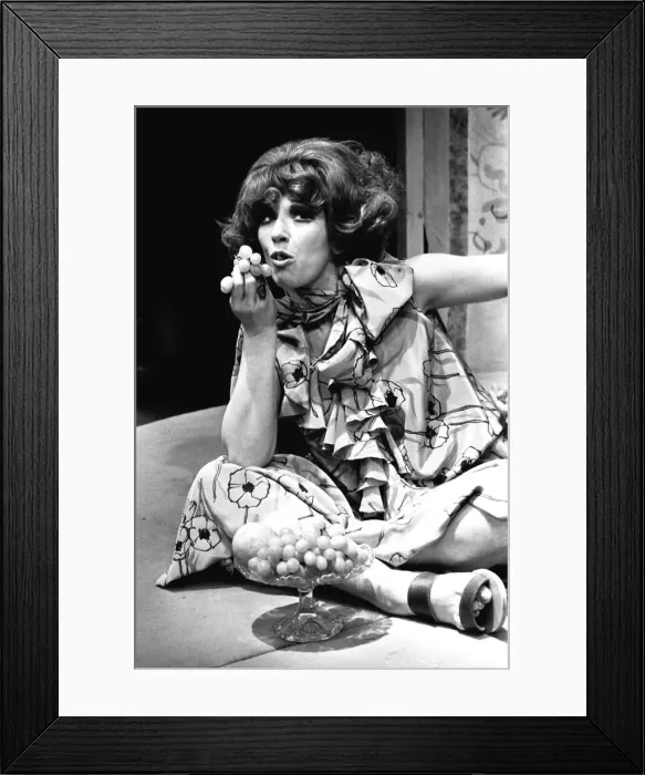 Framed Print : Fenella Fielding takes the title role in the play Colette by the Oxford Playhouse Company Framed Print : Fenella Fielding takes the title role in the play Colette by the Oxford Playhouse Company