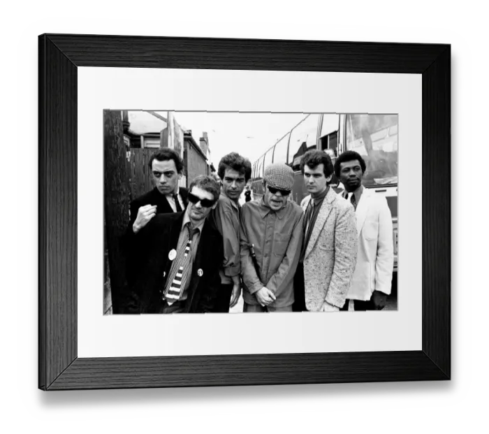 Framed Print : Ian Dury and the Blockheads, on Tyneside in June, 1979 Framed Print : Ian Dury and the Blockheads, on Tyneside in June, 1979