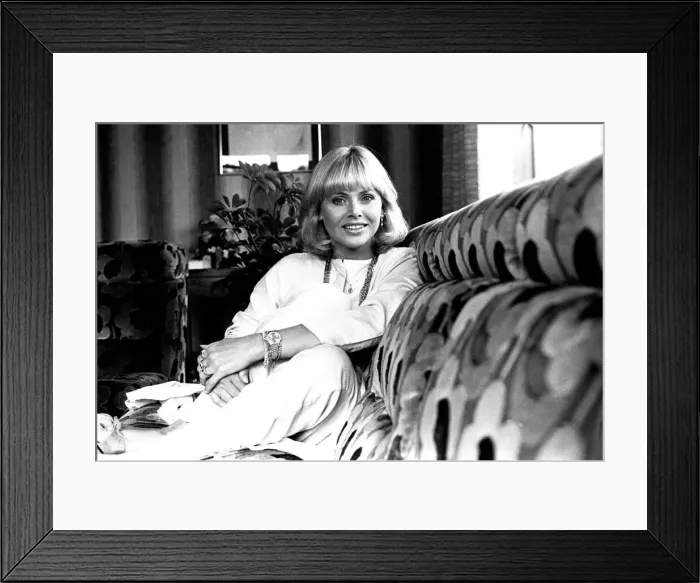 Framed Print : Britt Ekland at the Gosforth Park Hotel in Newcastle July 1980 Framed Print : Britt Ekland at the Gosforth Park Hotel in Newcastle July 1980